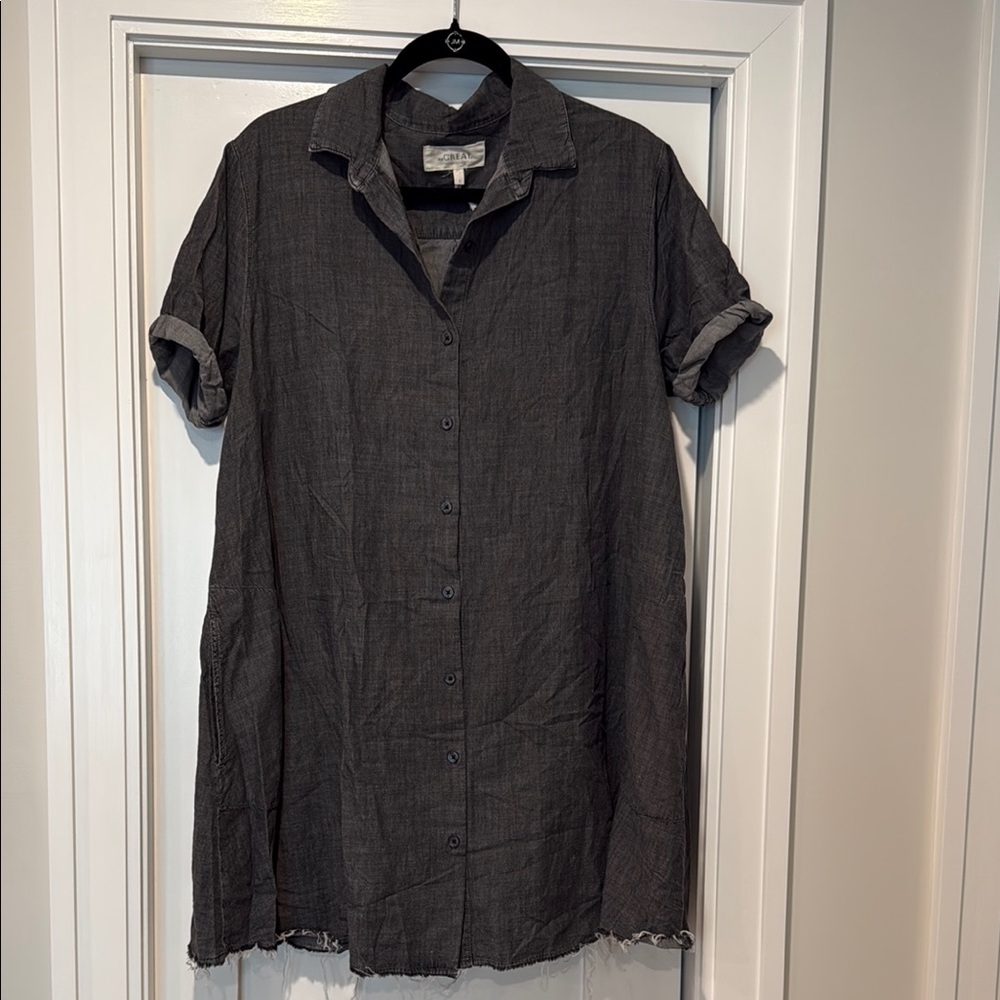 The Great black chambray pocket dress size 2